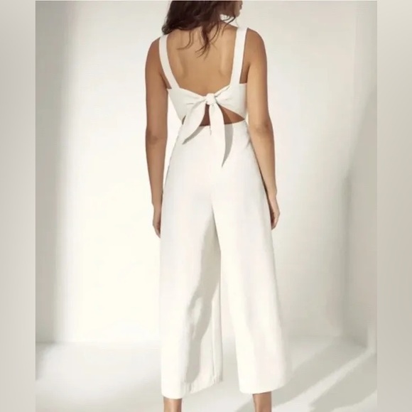 Aritzia Wilfred new ecoulement jumpsuit wide cropped leg size 00 - Picture 2 of 6